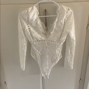 Long Sleeve Lace Bodysuit